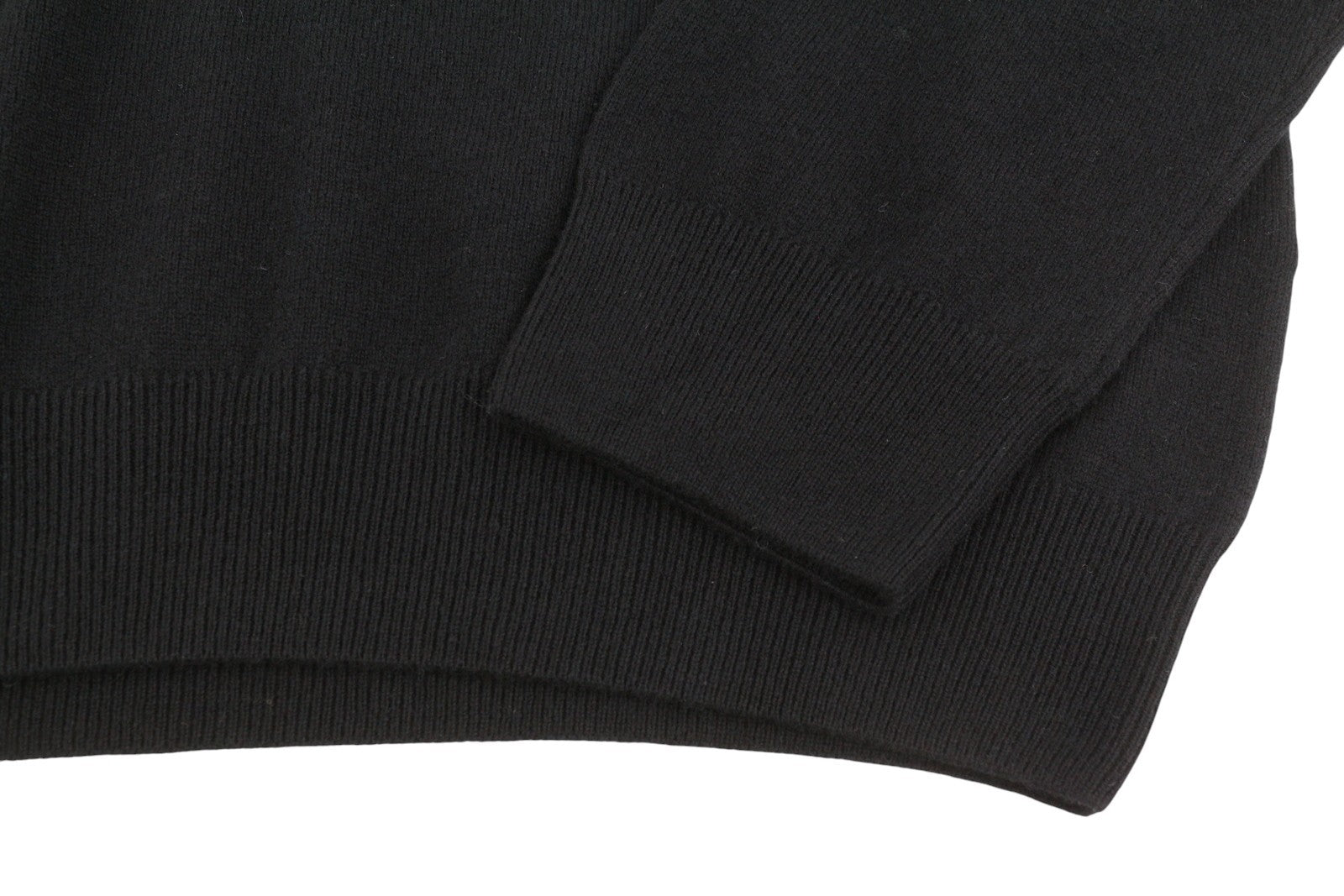 RALPH LAUREN Classic Men Jumper 2XL Black Wool Half Zip Collar Pull On RRP239