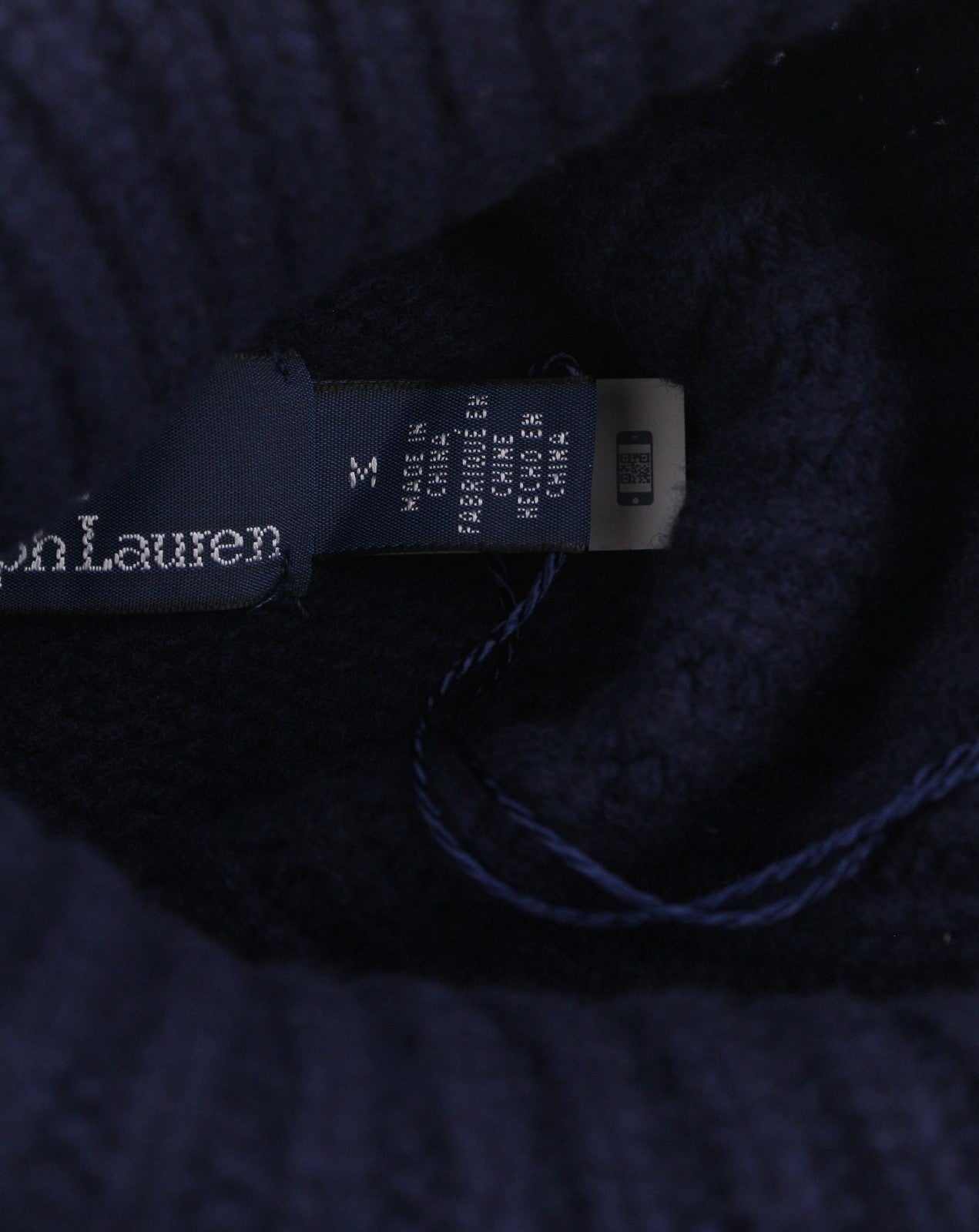 RALPH LAUREN Echo Men Jumper M Blue Wool Cashmere Fine Knit Pull On RRP399