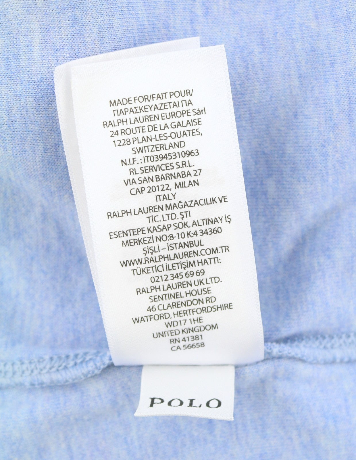 RALPH LAUREN Men Sweatshirt 2XL Blue Melange Half Zip Logo Pull On RRP199