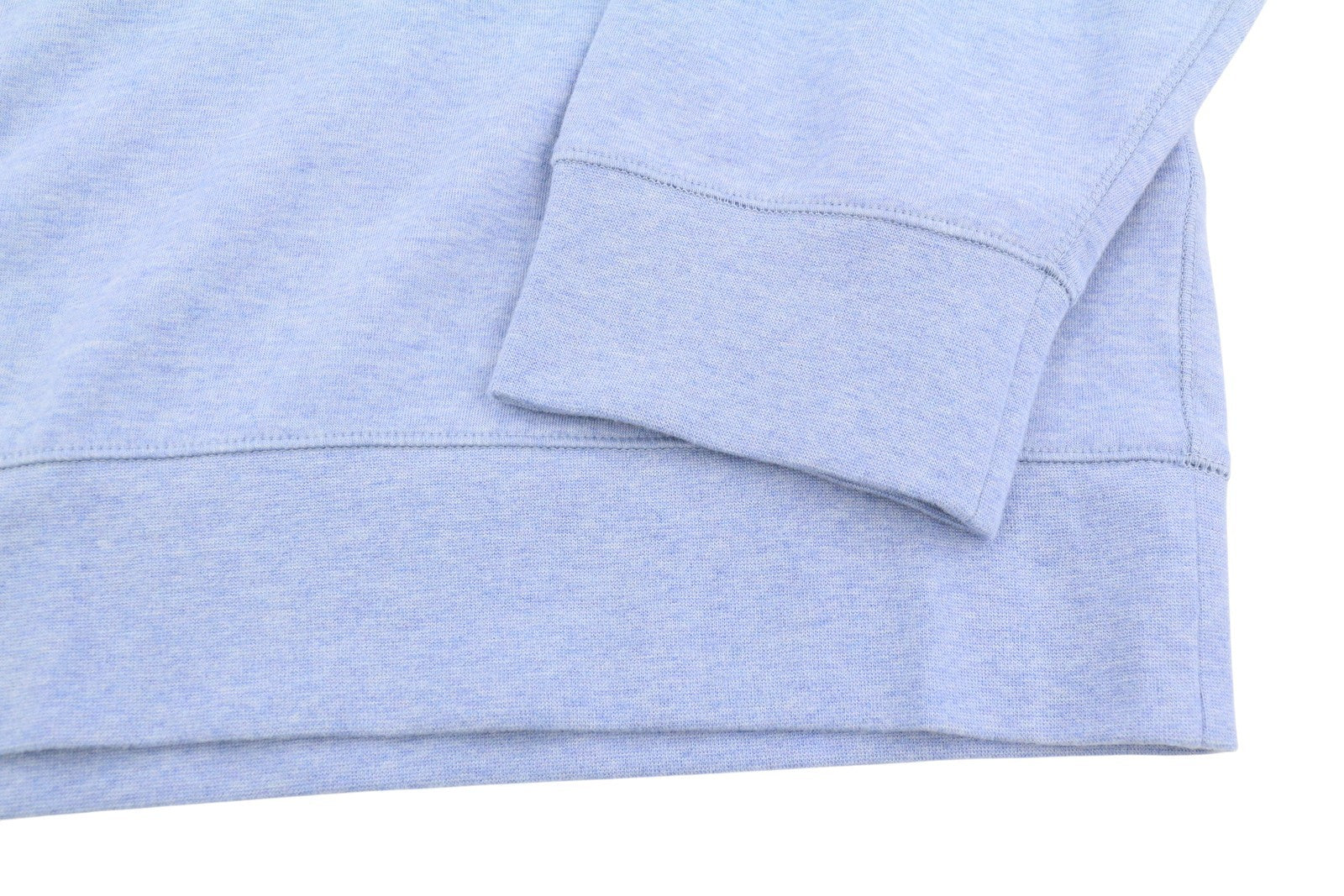 RALPH LAUREN Men Sweatshirt 2XL Blue Melange Half Zip Logo Pull On RRP199