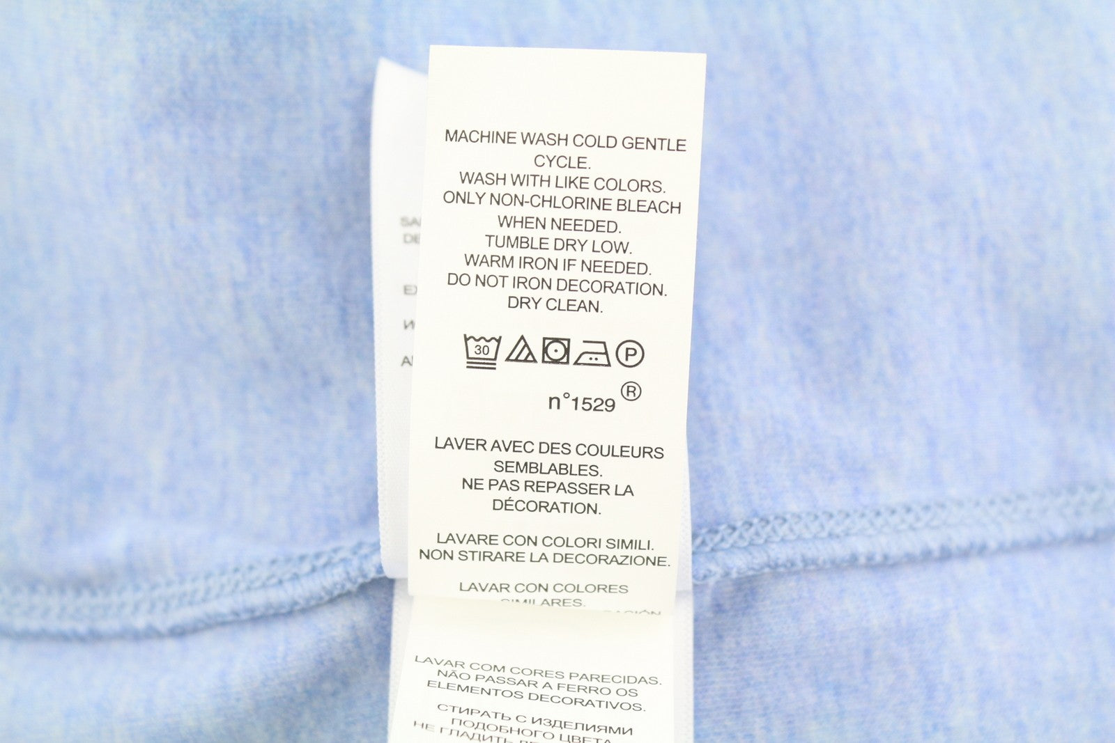 RALPH LAUREN Men Sweatshirt 2XL Blue Melange Half Zip Logo Pull On RRP199