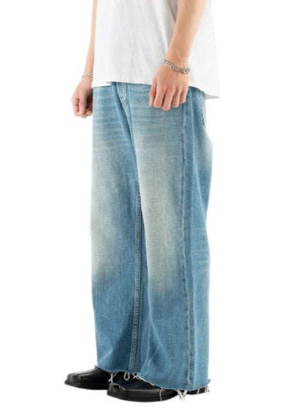 EYTYS Avalon Torn Indigo Cropped Bootcut Women Jeans W29/L32 Men Unisex RRP370