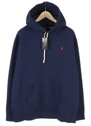 RALPH LAUREN Men Hoodie 2XL Dark Blue Hooded Kangaroo Pocket Pull On RRP199