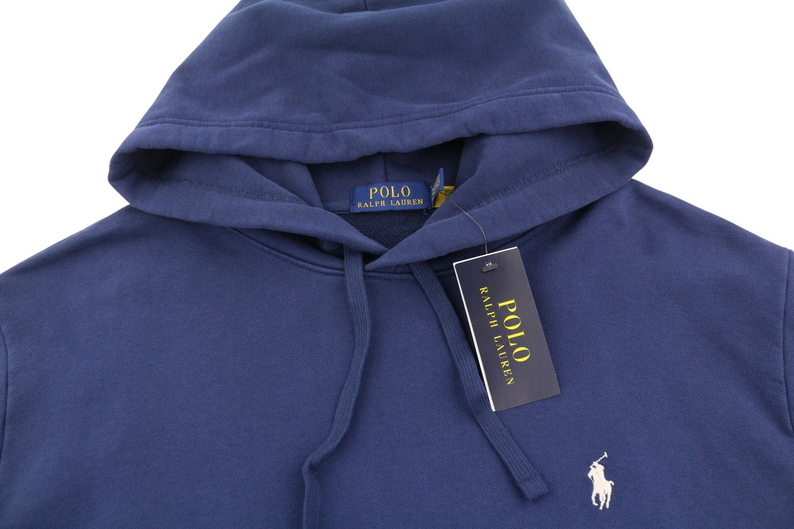 RALPH LAUREN Classics Navy Men Hoodie XL Logo Hooded Kangaroo Pull On