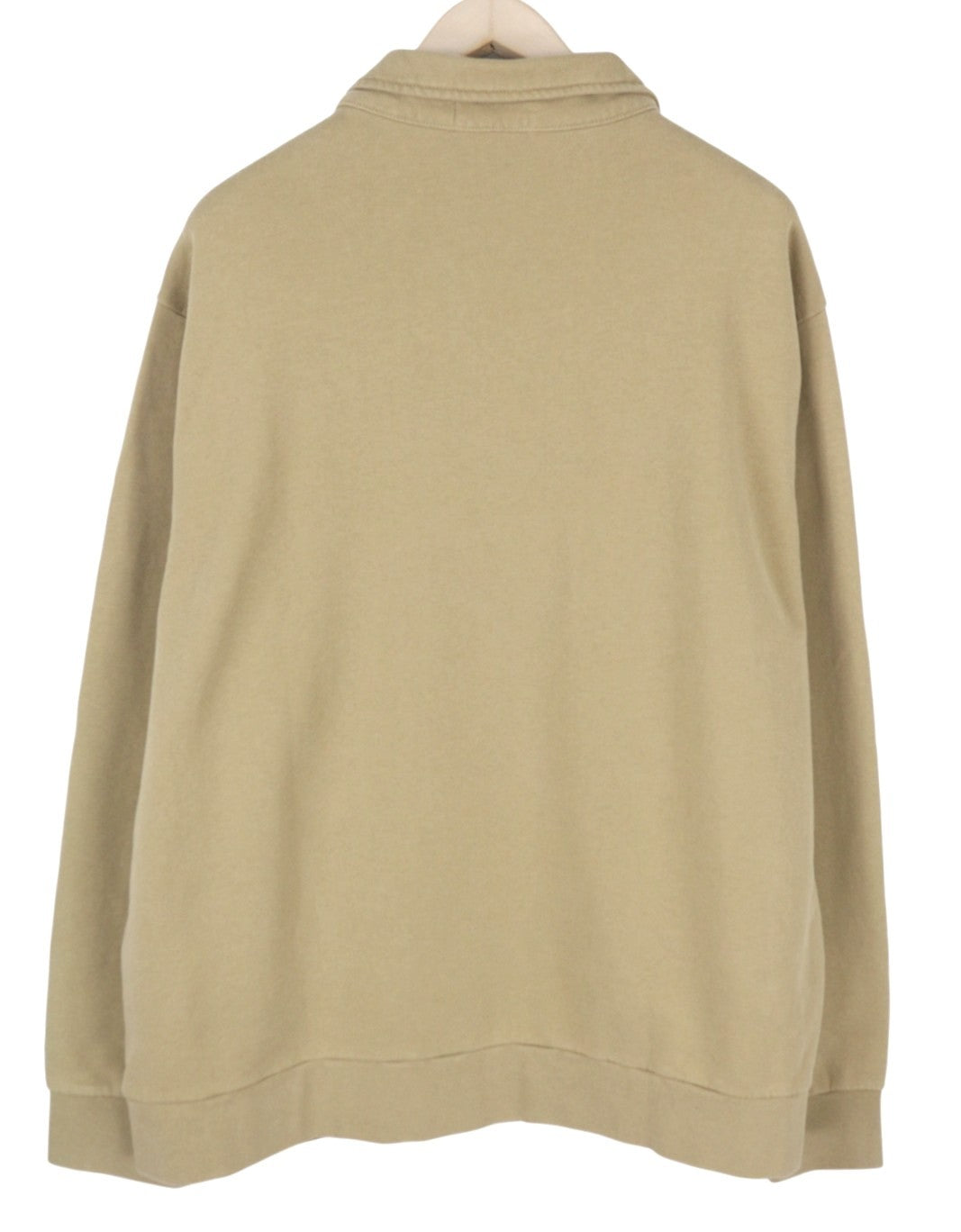 RALPH LAUREN Classics Khaki Men Sweatshirt 2XL Polo Half Zip Knit RRP199