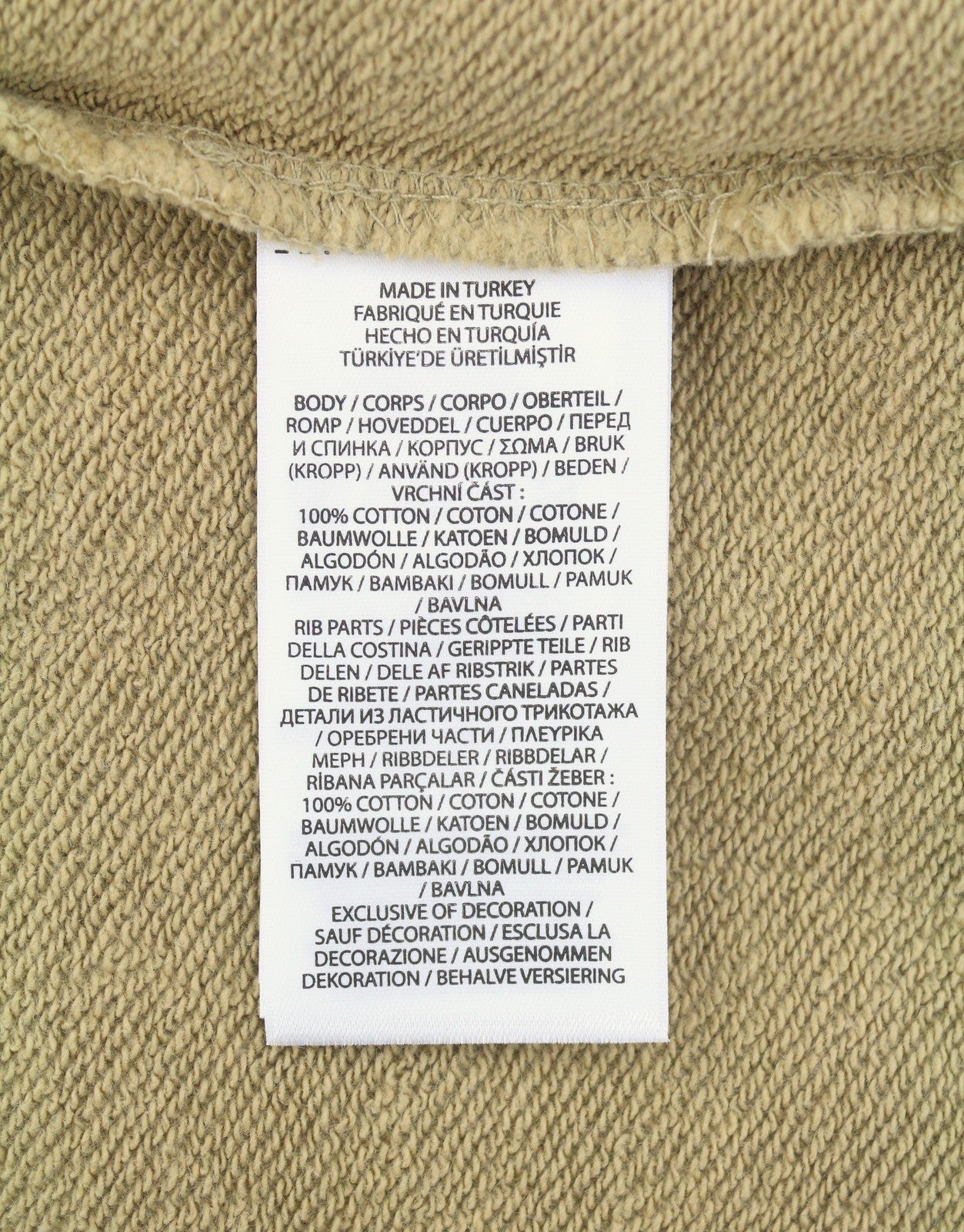 RALPH LAUREN Classics Khaki Men Sweatshirt 2XL Polo Half Zip Knit RRP199