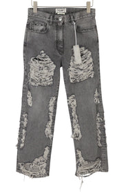 THE GIVING MOVEMENT Fifty Made Women Jeans W26 Grey Distress Limited Edition