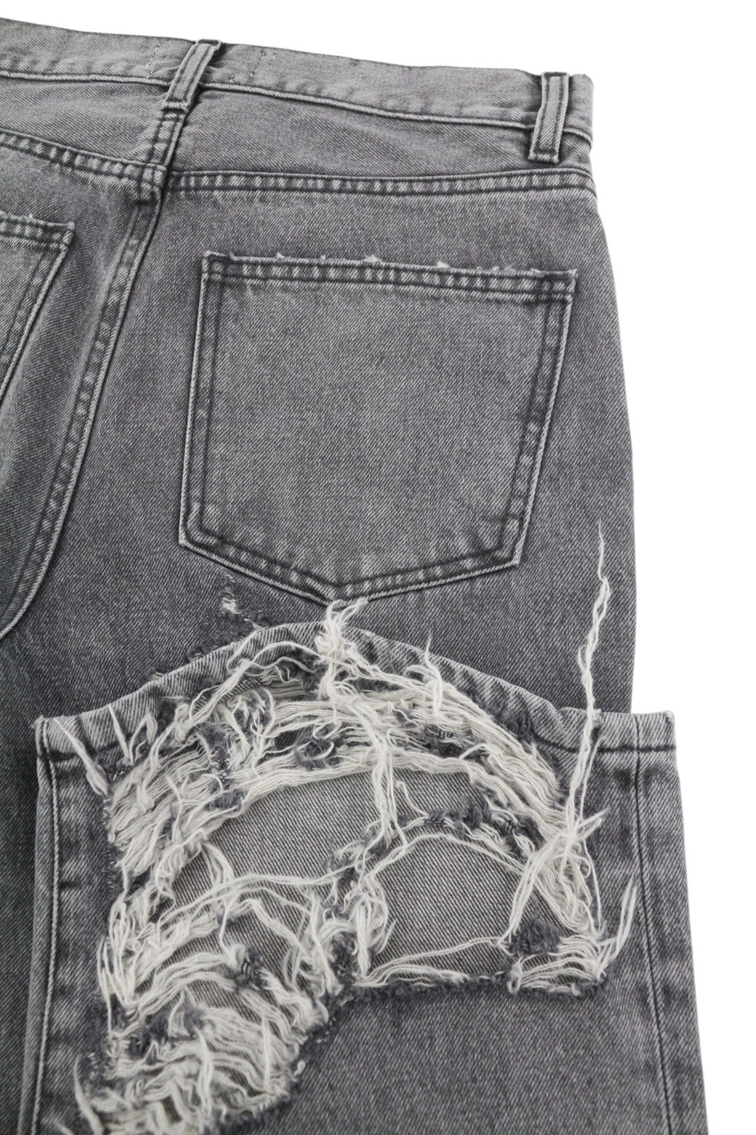 THE GIVING MOVEMENT Fifty Made Women Jeans W26 Grey Distress Limited Edition