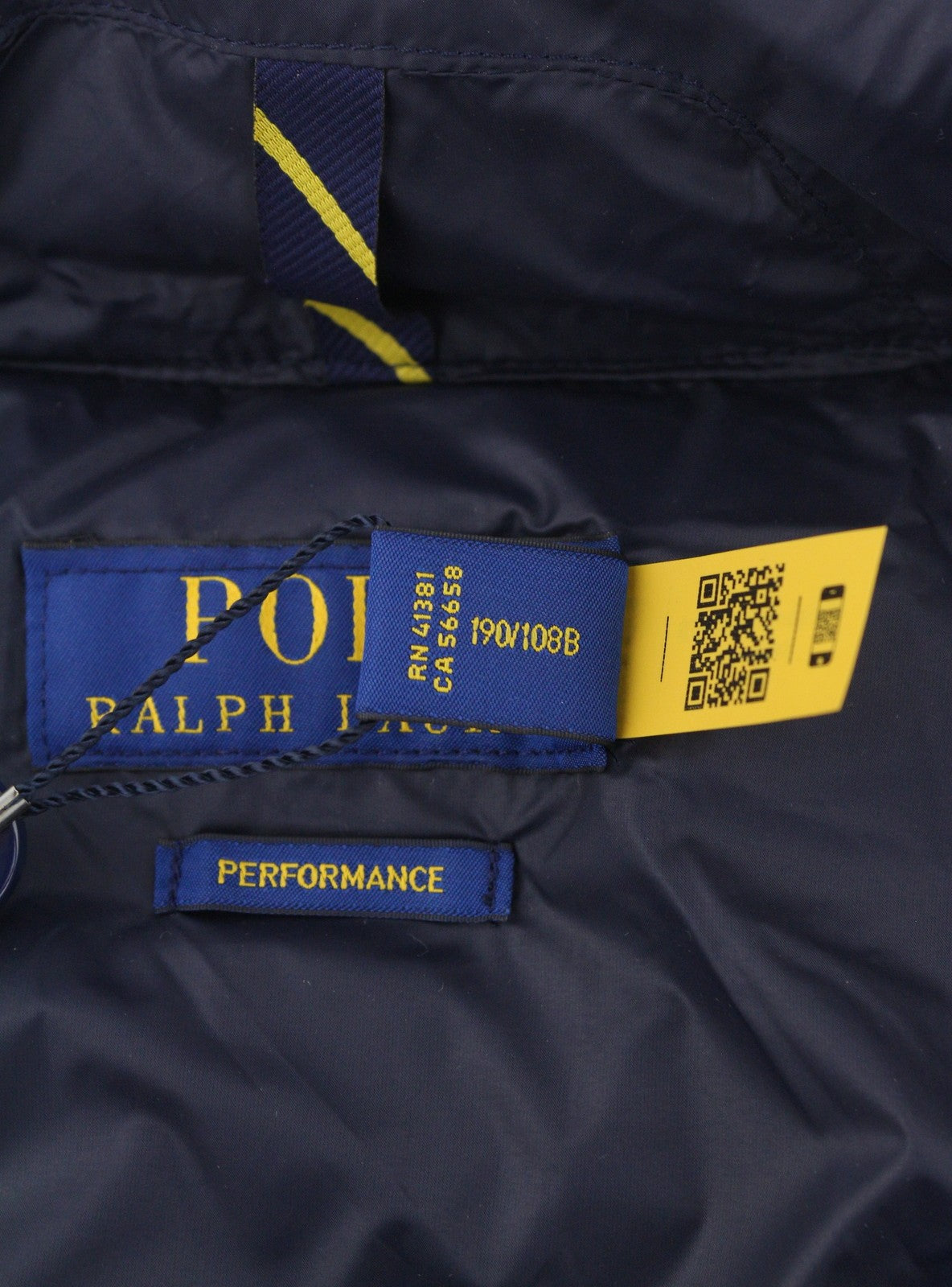 RALPH LAUREN Terra Men Jacket 2XL Blue Quilted Performance Puffer RRP350