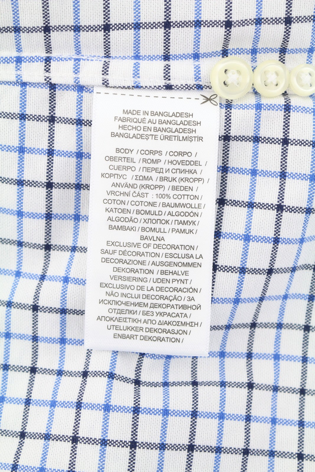 RALPH LAUREN Men Shirt XL White Checkered Custom Fit Button-Down Logo RRP169