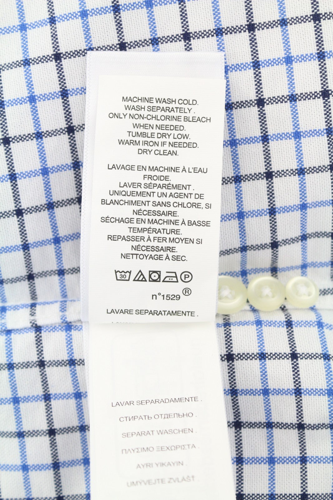 RALPH LAUREN Men Shirt XL White Checkered Custom Fit Button-Down Logo RRP169