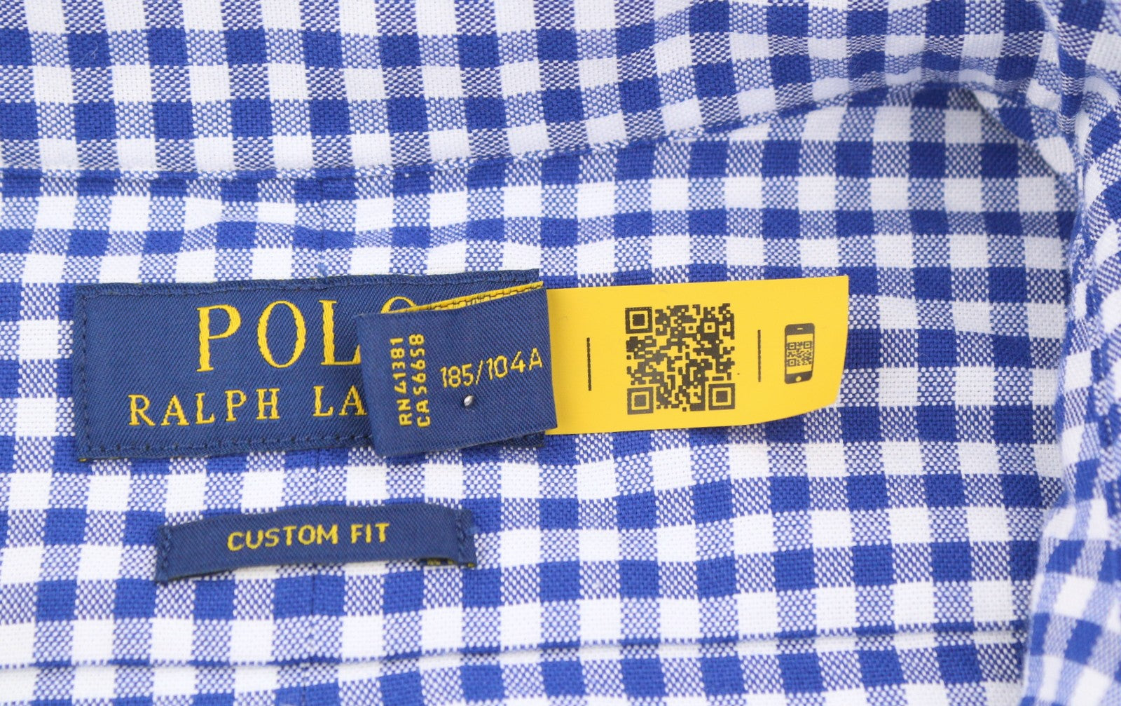 RALPH LAUREN Core Replen Men Shirt XL Blue Check Casual Button-Down RRP159