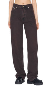 EYTYS Benz Sepia Baggy Fit Women Jeans W33/L32 Brown Faded Men Unisex RRP370
