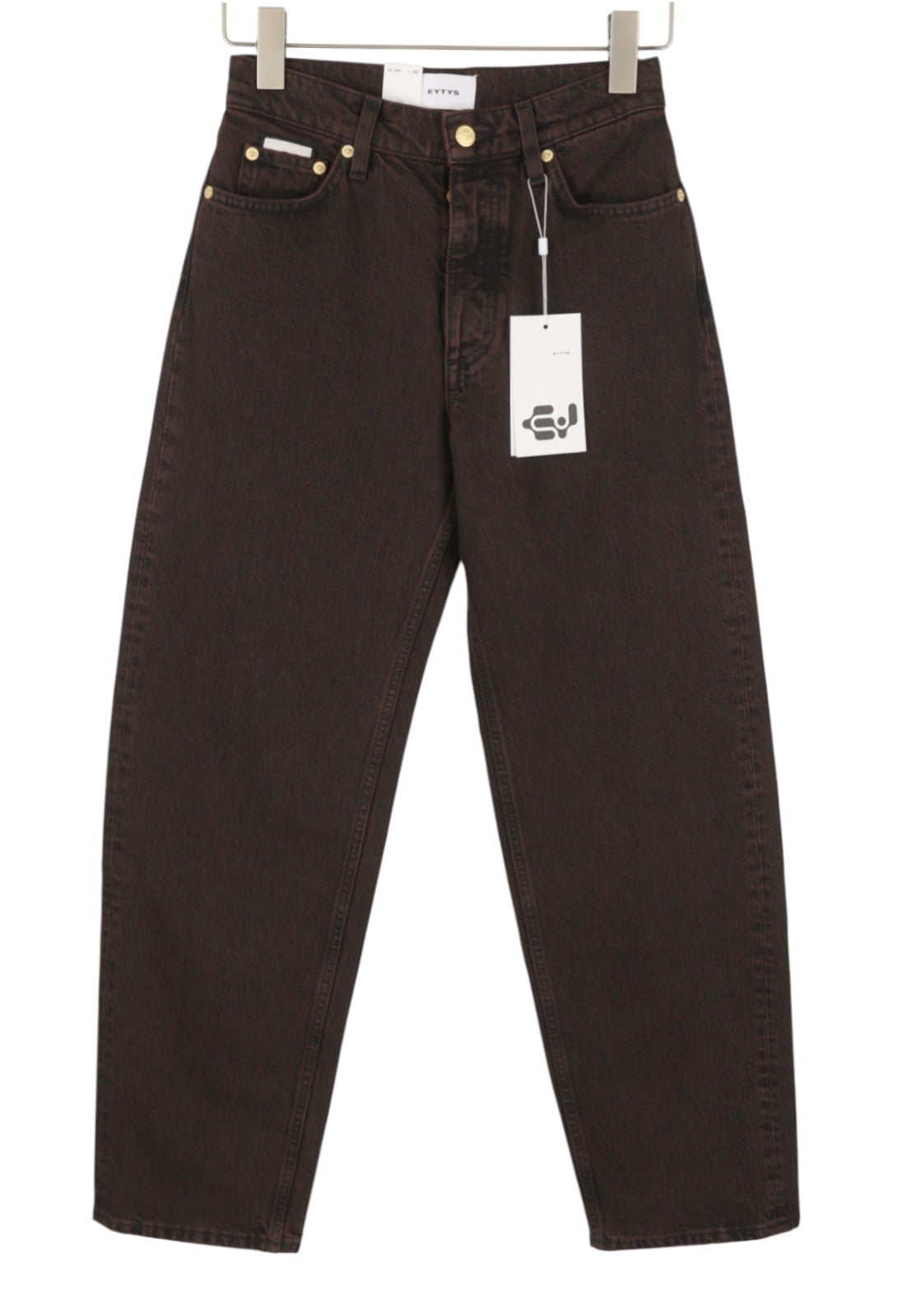 EYTYS Benz Sepia Baggy Fit Women Jeans W33/L32 Brown Faded Men Unisex RRP370