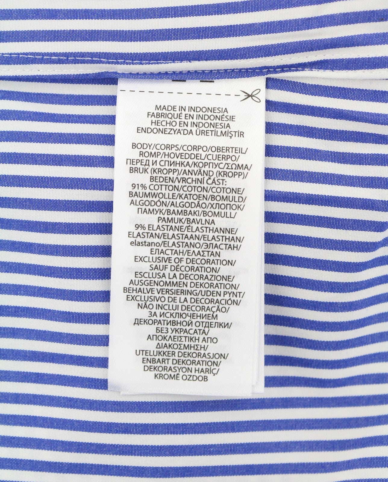RALPH LAUREN Core Replen Men Shirt XL Stretch Stripe Custom Fit Button-Down