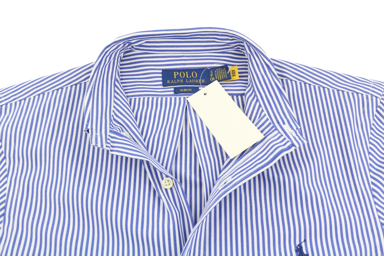 RALPH LAUREN Core Replen Men Shirt S Stretch Striped Custom Fit Button-Down