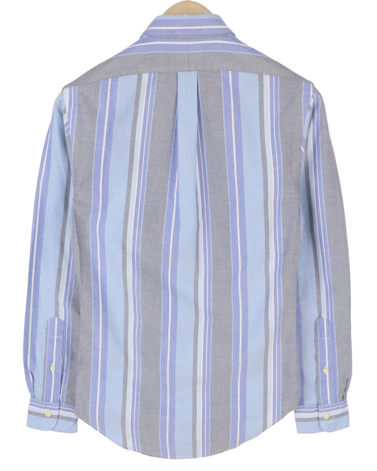 RALPH LAUREN Men Shirt XS Striped Slim Fit Logo Button-Down Collar