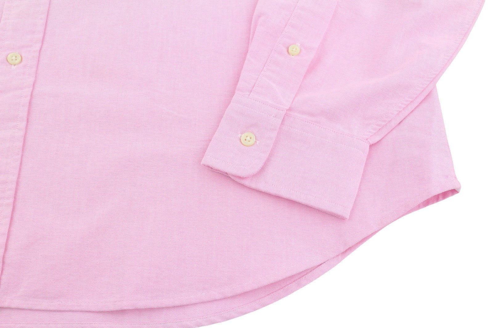 RALPH LAUREN Men Shirt L Pink Button-Down Pocket Logo Casual Wear
