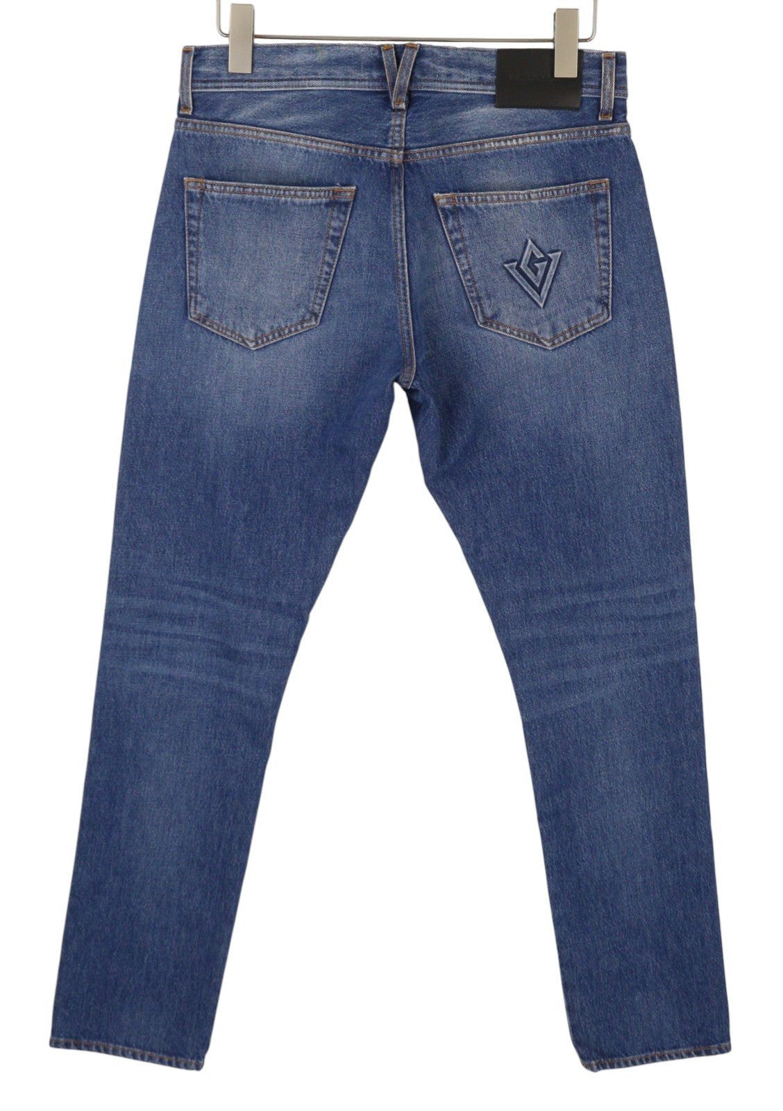 VICTORY GATE Denim Slim Fit Blue Collection Indaco Mid Men Jeans W30 Faded