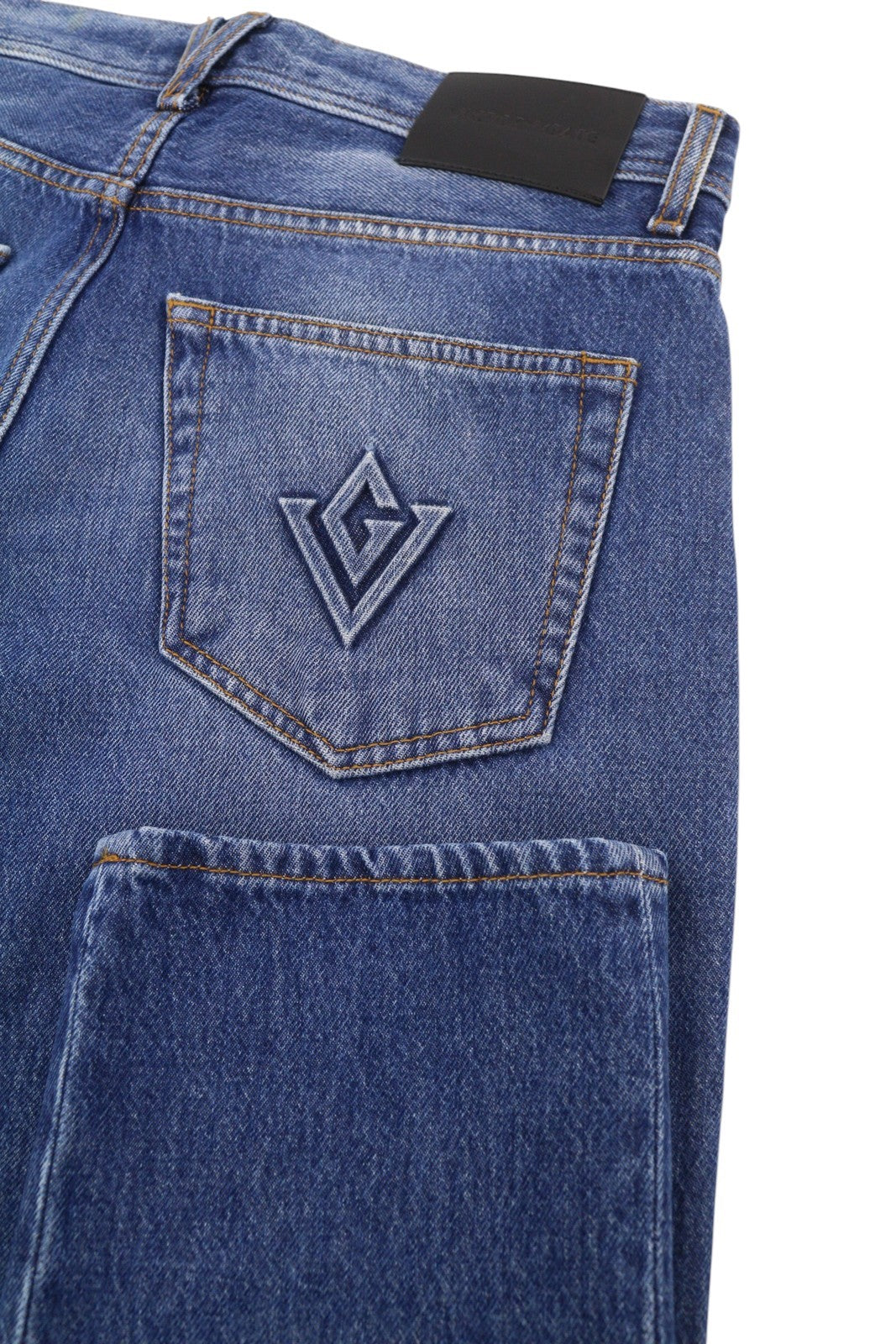 VICTORY GATE Denim Slim Fit Blue Collection Indaco Mid Men Jeans W30 Faded