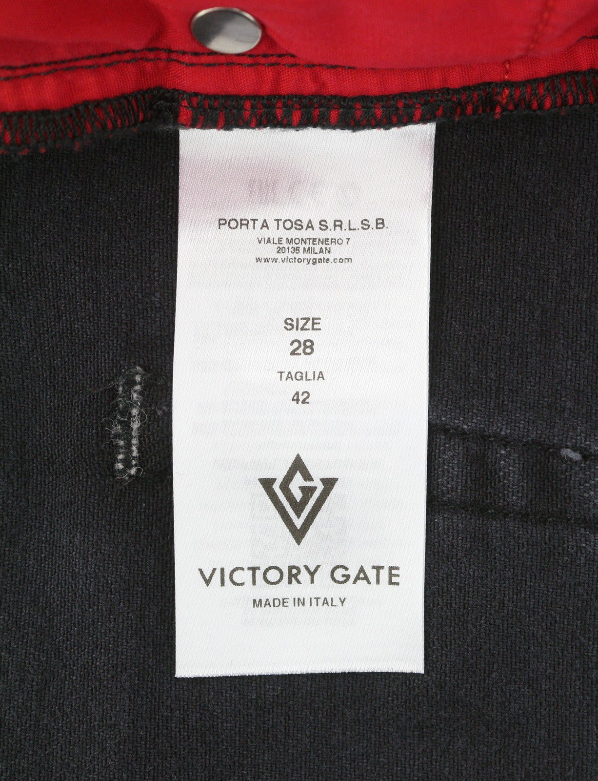 VICTORY GATE Women Jeans W28 Black Faded Flared Fit Zip Fly Denim