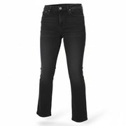 VICTORY GATE Women Jeans W29 Black Faded Flared Fit Zip Fly Denim