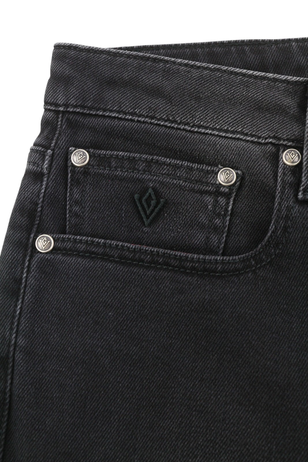 VICTORY GATE Women Jeans W29 Black Faded Flared Fit Zip Fly Denim
