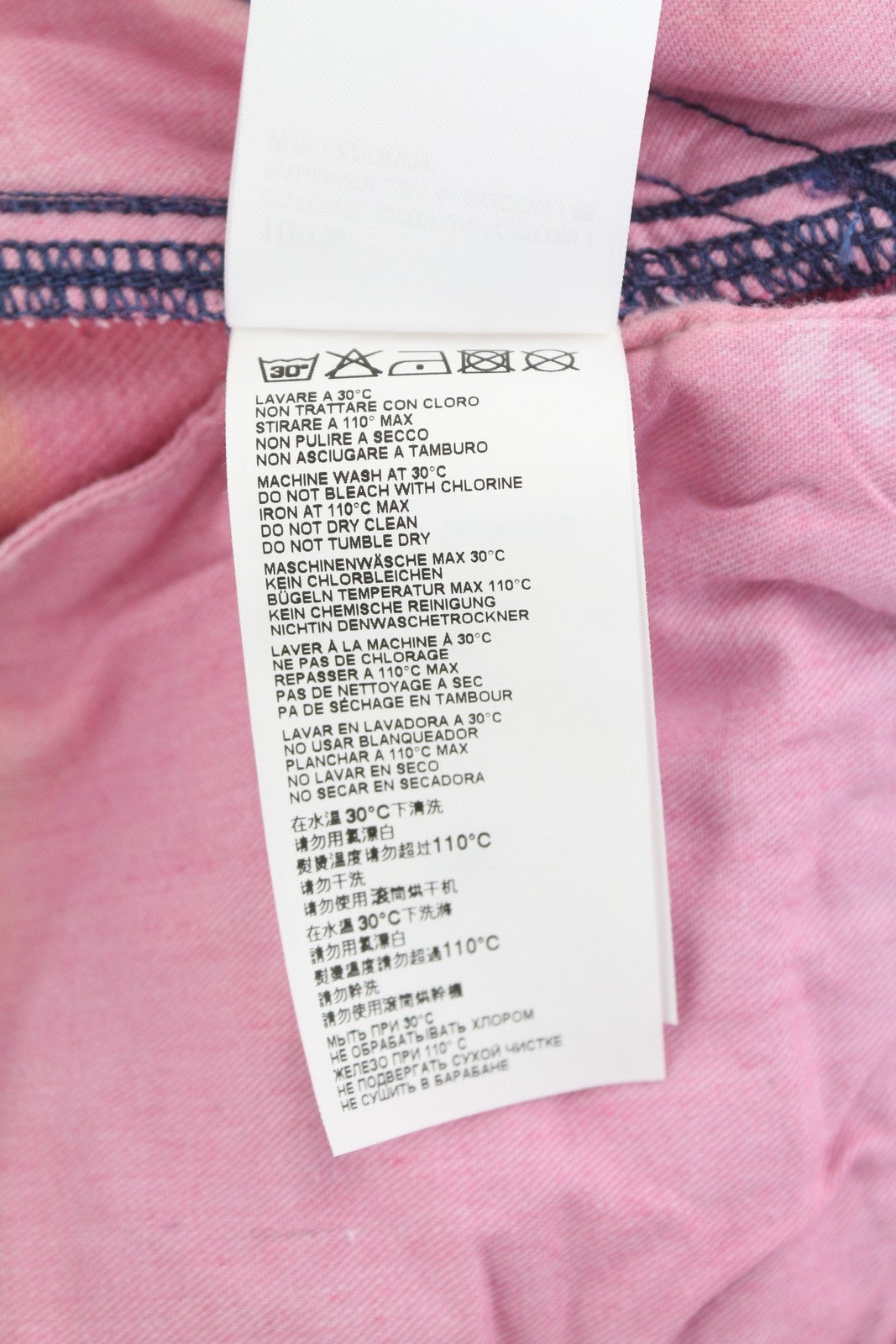 DARKPARK Vivi Cargo Denim moteriški džinsai 25 PB rožinės ir mėlynos spalvos plačių klešnių, laisvo kirpimo 