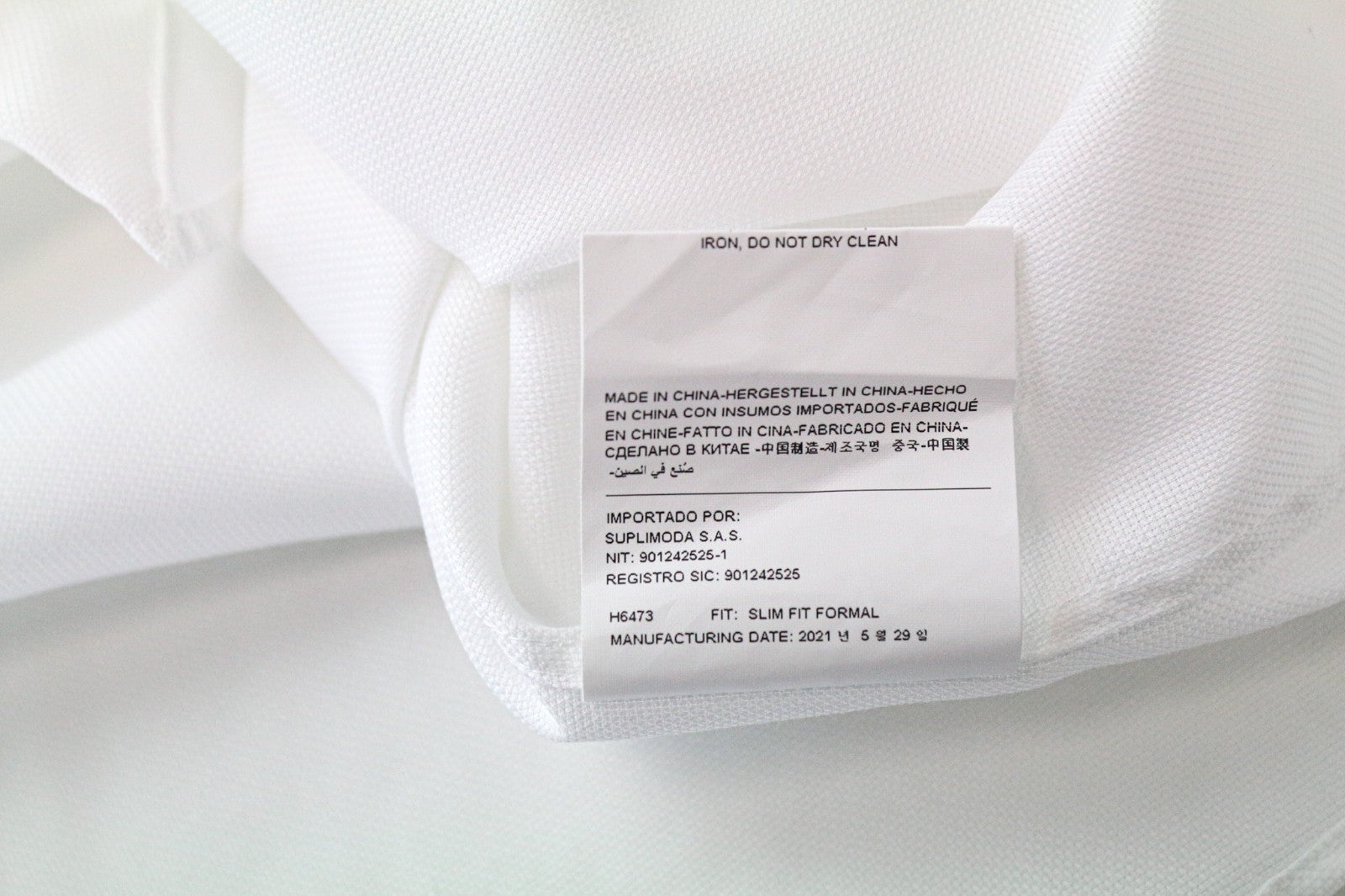 „SUITSUPPLY Traveller“ vyriški marškinėliai, 39/15 1/2, ploni, balti, klasikinio kirpimo, medvilniniai 