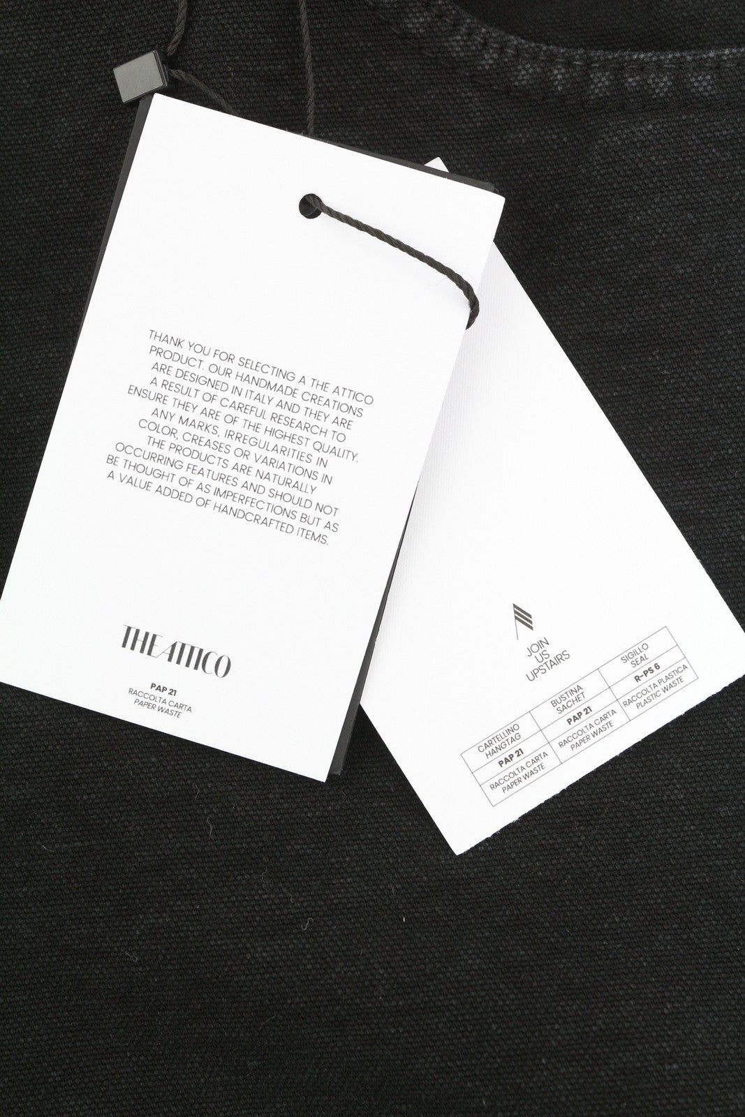 THE ATTICO moteriški džinsai 25 juodi laisvi maišo formos kirpimo džinsai su iškirptėmis FW25 RRP590 