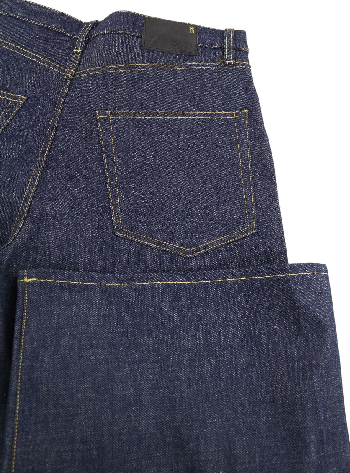 R13 Lisa Baggy moteriški džinsai 27 Bain mėlyni džinsiniai, tiesaus kirpimo, su užtrauktuku ir ilgi. 