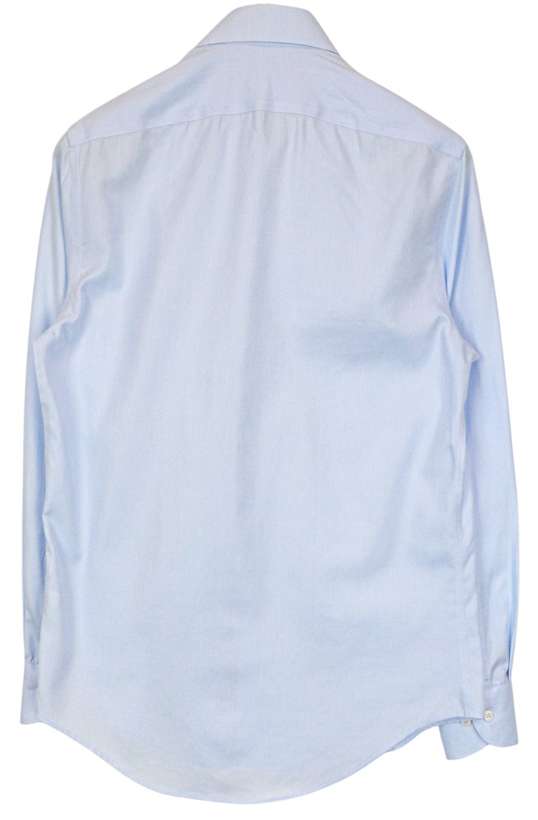 SUITSUPPLY Men's Shirt 38/15 Slim Blue Cotton Long Sleeve Classic Button-Up