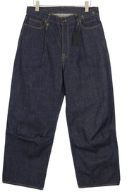 R13 Wayne džinsai su sąnariais ant kelių, 31 dydis, Hester mėlyni, klostuoti, laisvi, maišyti džinsai 