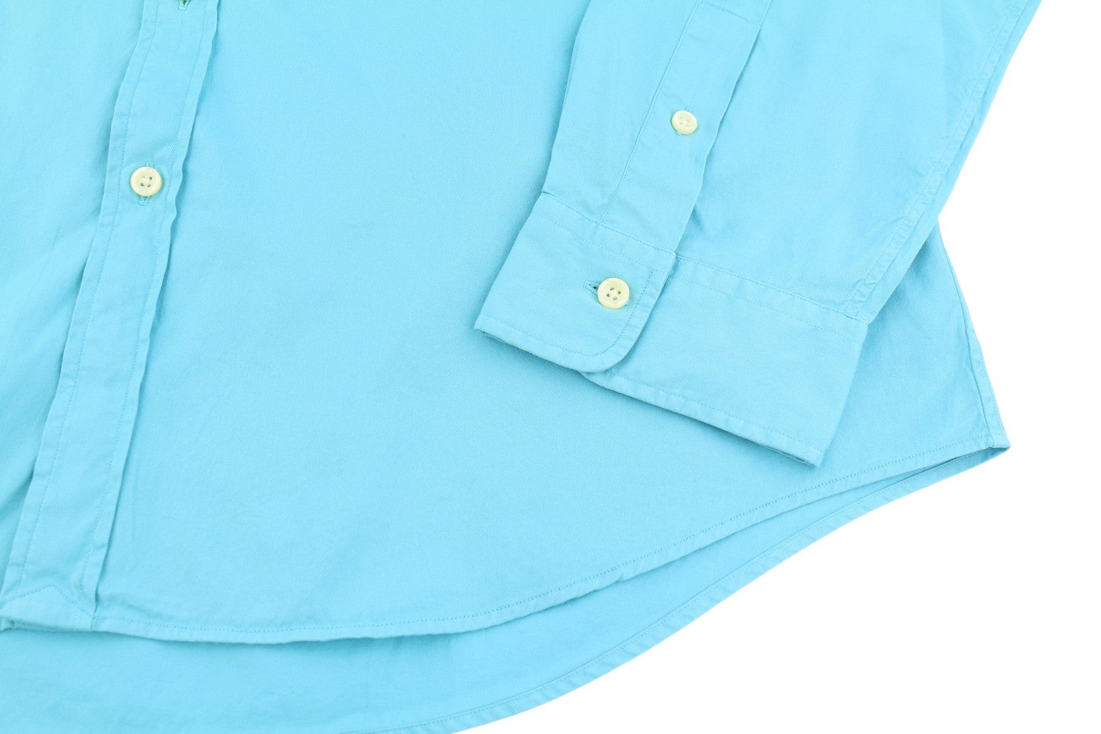 RALPH LAUREN Men Shirt 2XL Blue Slim Fit Featherweight Twill Button-Down RRP150