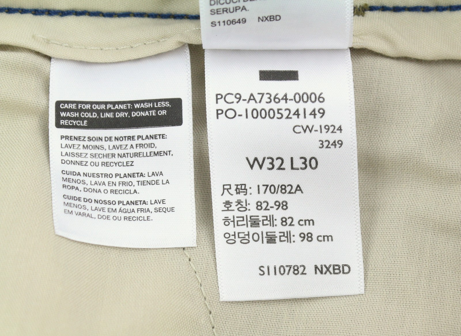 LEVI'S XX Cargo Men Trousers W32/L30 Brown Straight Zip Fly Utility Pockets