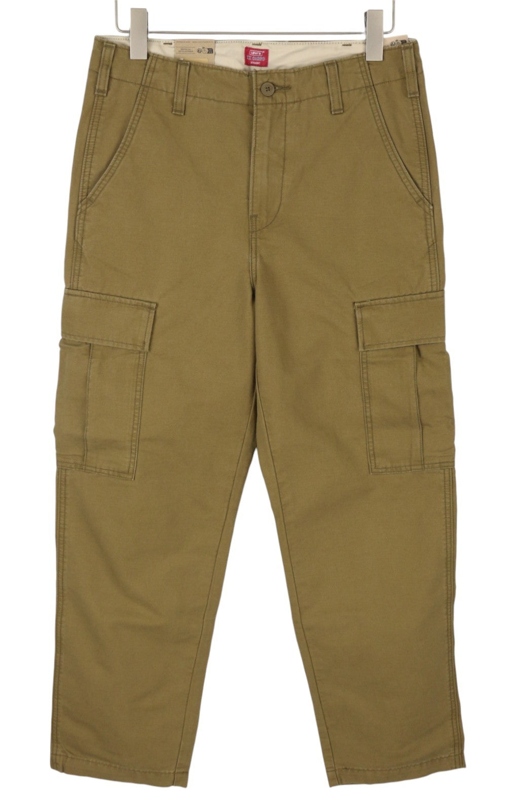 LEVI'S XX Cargo Men Trousers W32/L30 Brown Straight Zip Fly Utility Pockets