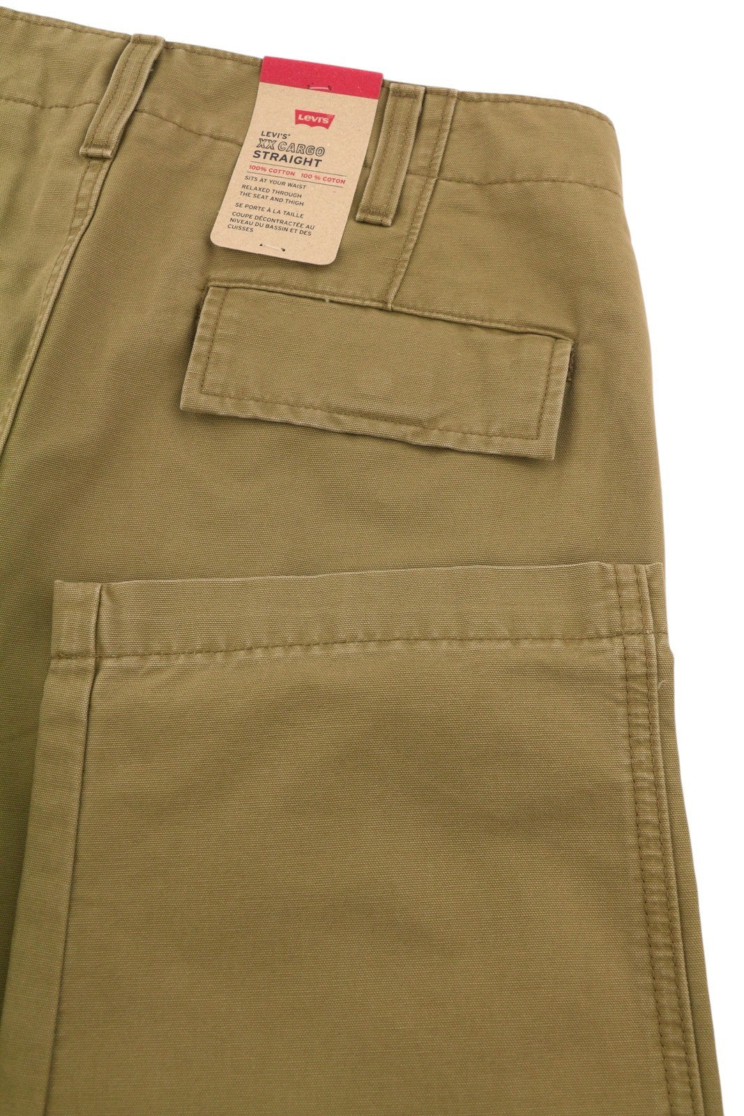 LEVI'S XX Cargo Men Trousers W31/L30 Brown Straight Fit Zip Utility Pockets