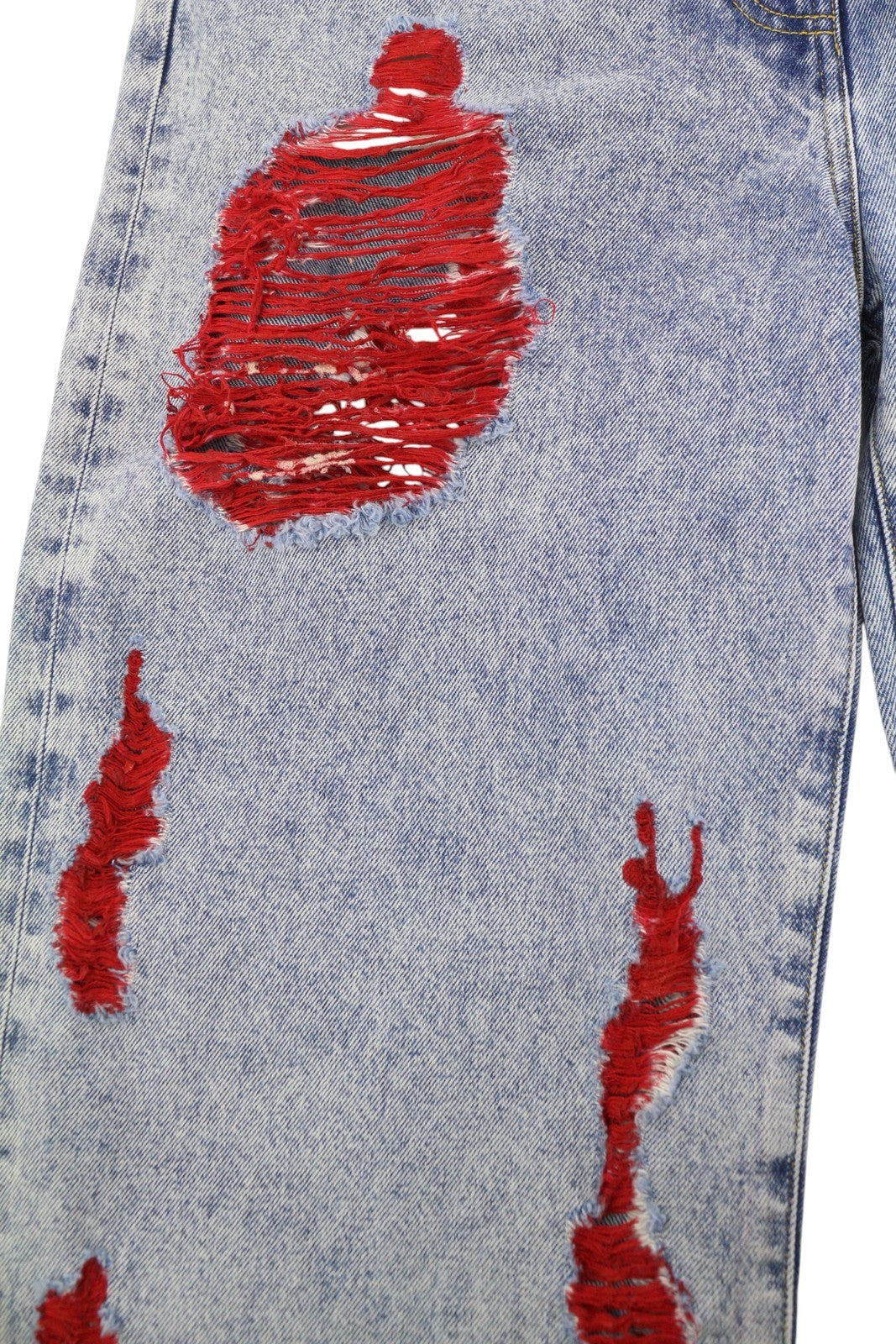 THE GIVING MOVEMENT Fifty Made Women Jeans W36 Blue Distress Limited Edition