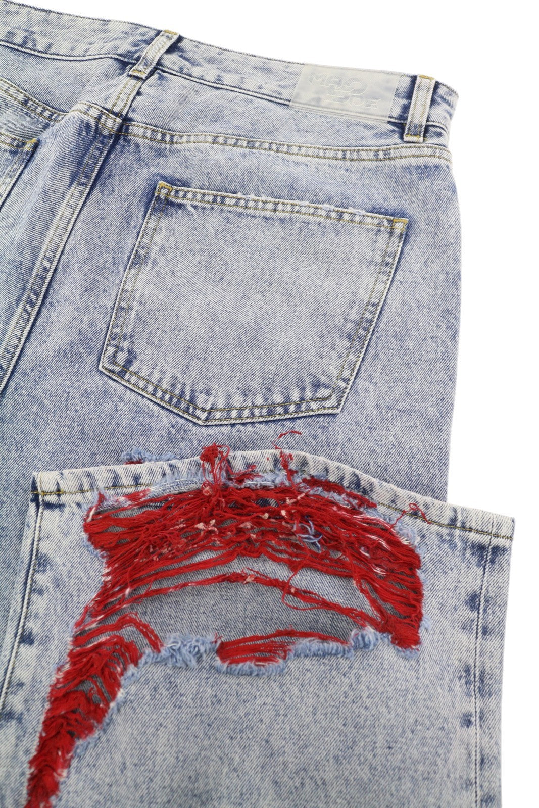 THE GIVING MOVEMENT Fifty Made Women Jeans W32 Blue Distress Limited Edition