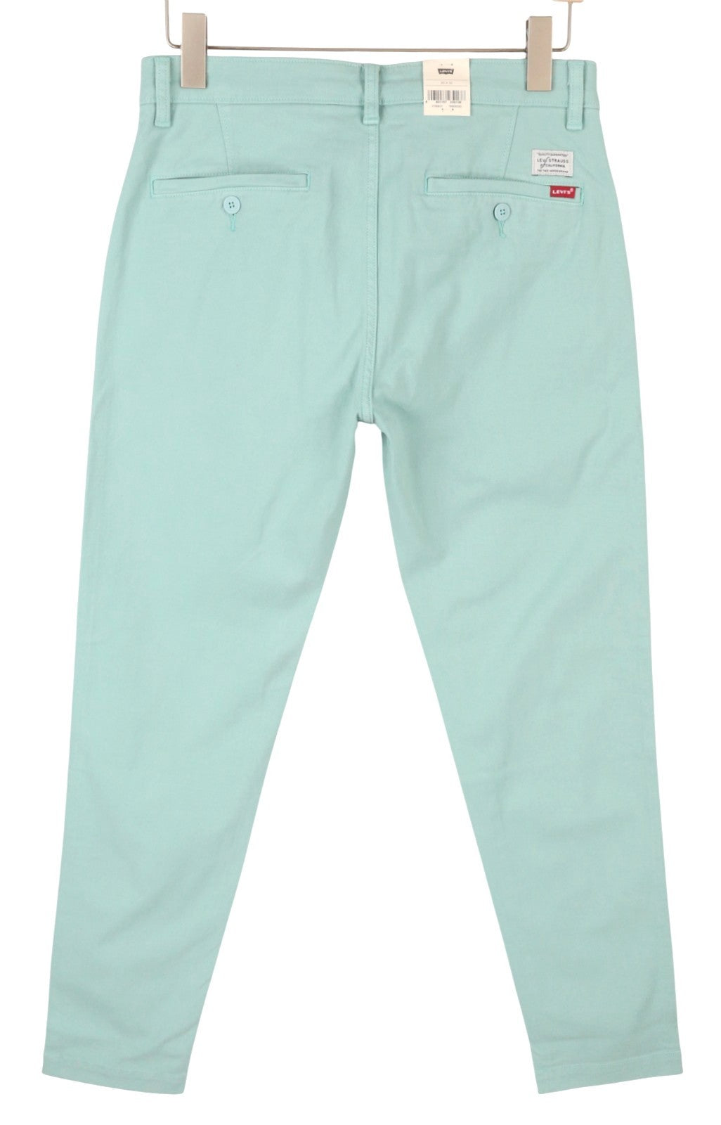 LEVI'S XX Chino Men Trousers W30/L32 Blue Big E Taper Stretch Zip Fly
