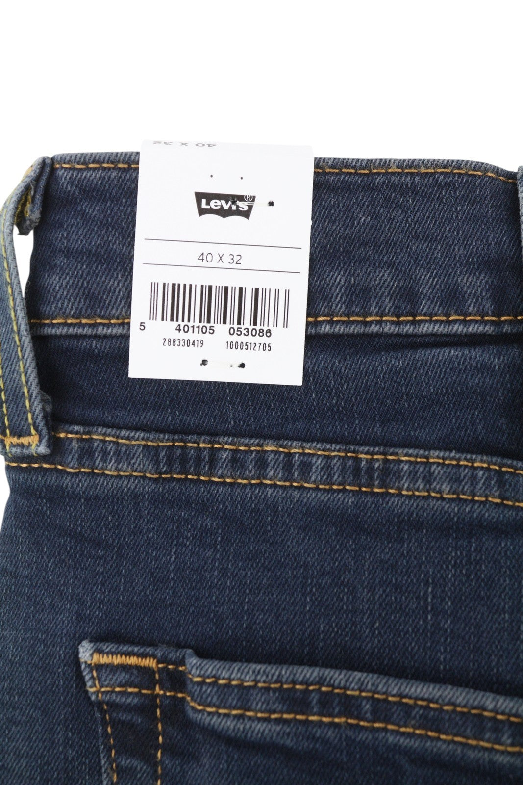 LEVI'S 512 Men Jeans W40/L32 Slim Taper Flex Stretch Washed Blue Denim