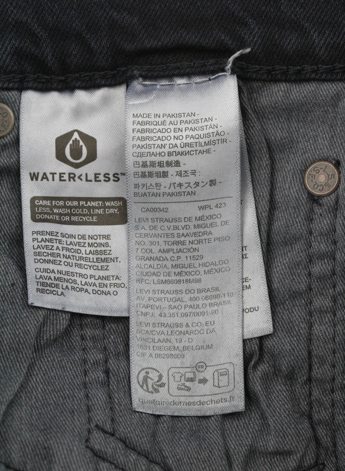 LEVI'S 512 Men Jeans W28/L32 Premium Big E Slim Taper Zip Dark Blue