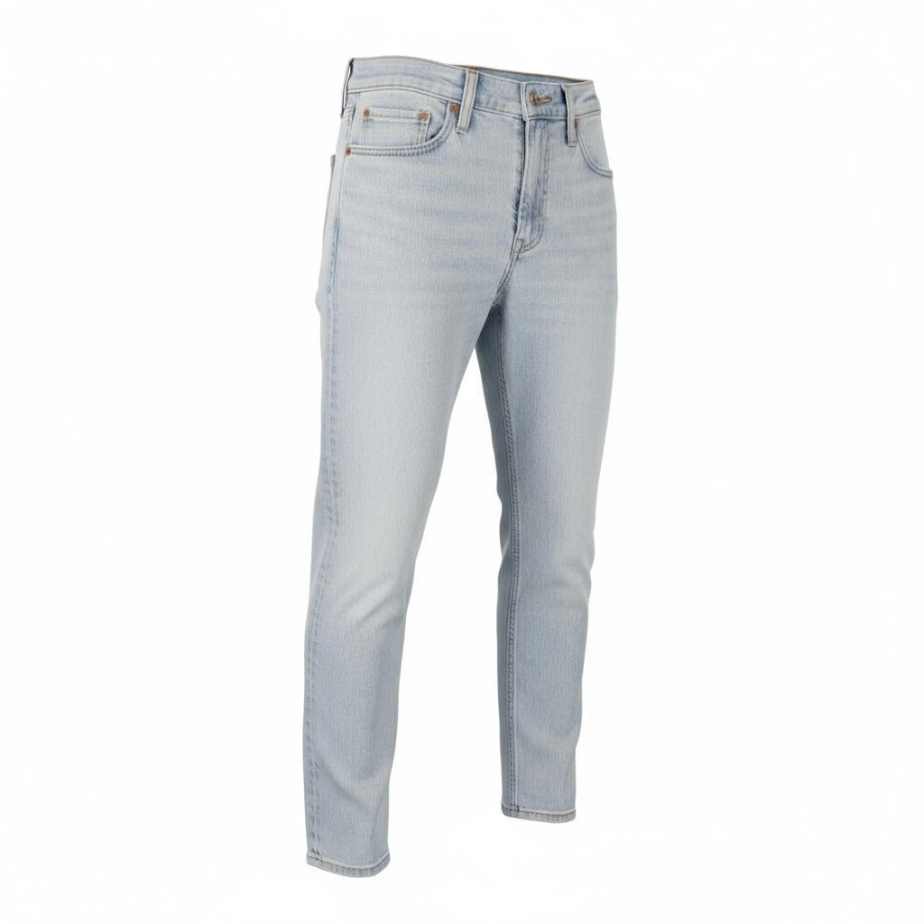 LEVI'S 512 Men Jeans W28/L30 Slim Taper Flex Stretch Washed Blue Denim