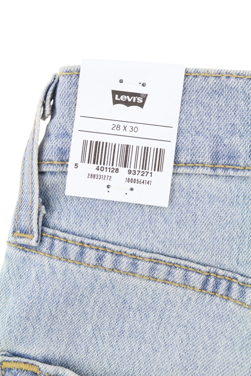 LEVI'S 512 Men Jeans W28/L30 Slim Taper Flex Stretch Washed Blue Denim