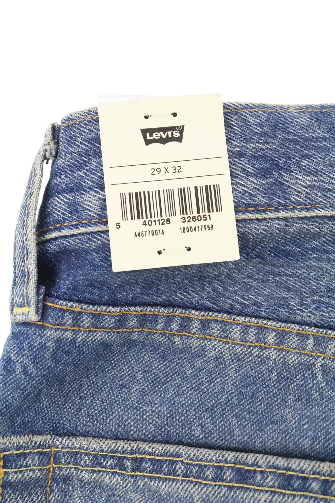 LEVI'S 501 '54 Men Jeans W29/L32 Premium Big E Straight Distressed Blue