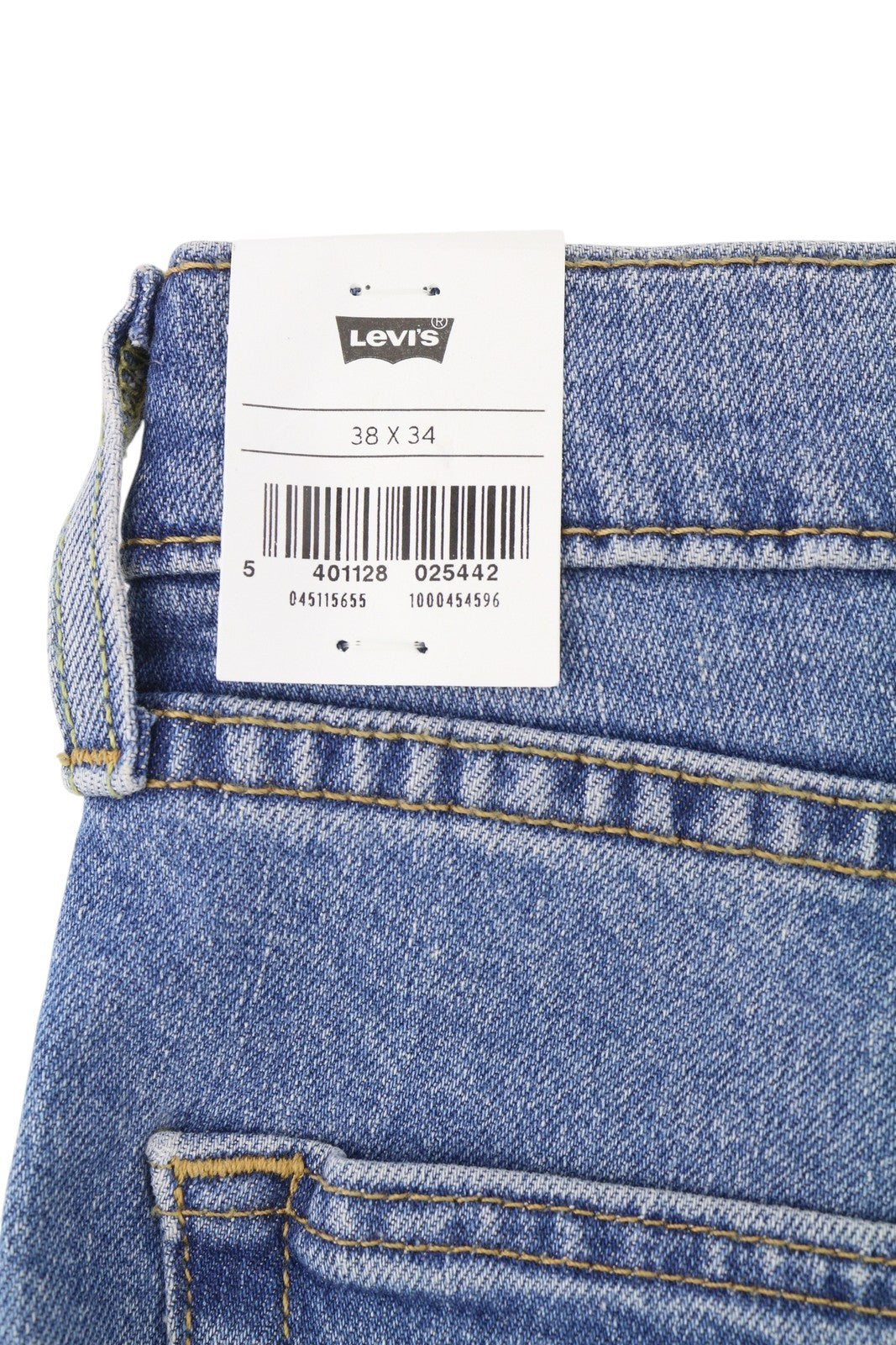 LEVI'S 511 Men Jeans W38/L34 Slim Fit Flex Stretch Zip Fly Washed Blue