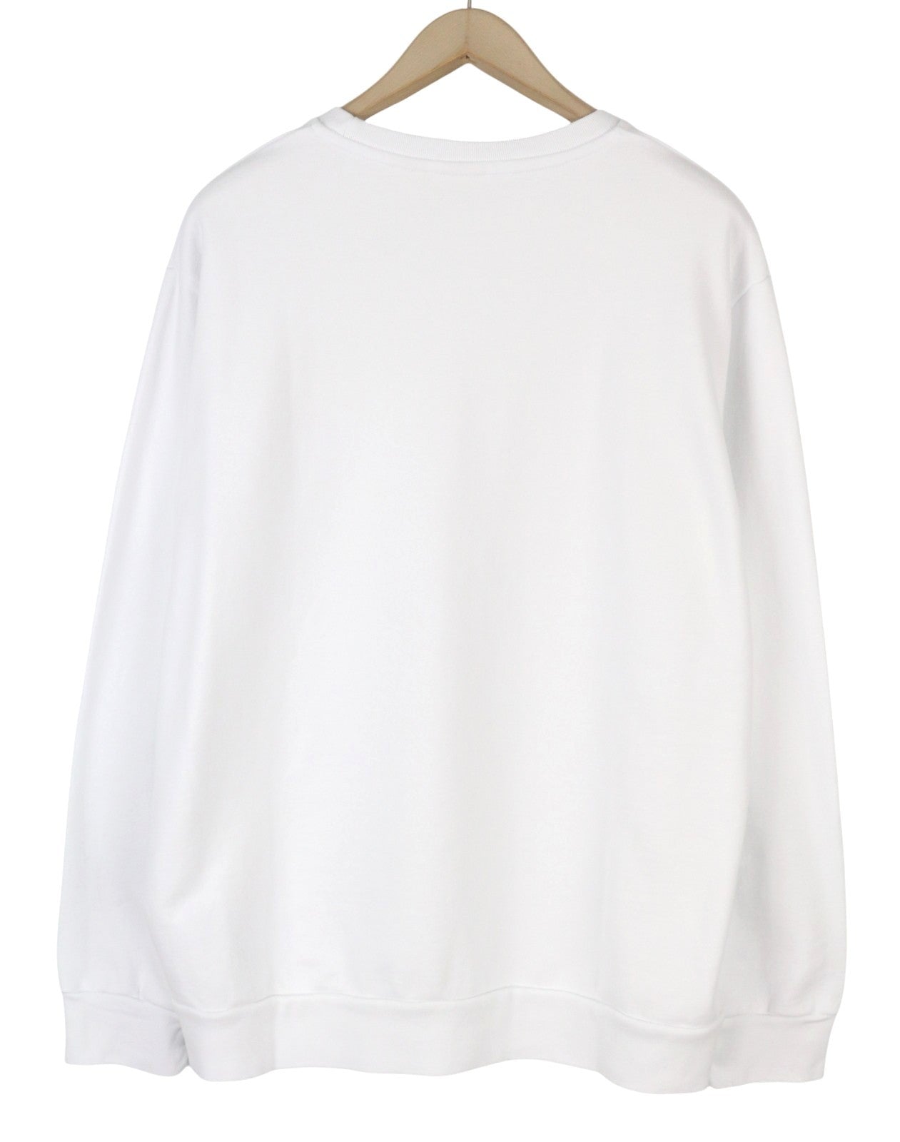 LEVI'S Standard Fit Men Sweatshirt M White Crew Collar Graphic Logo Pull On