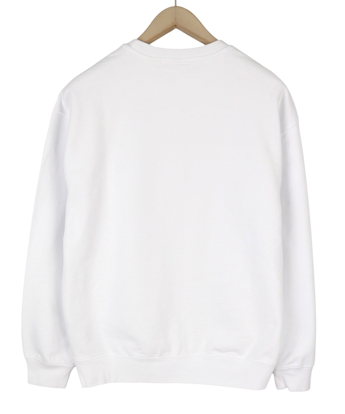 LEVI'S Relaxed Fit Men Sweatshirt M White Crew Collar Graphic Logo Pull On
