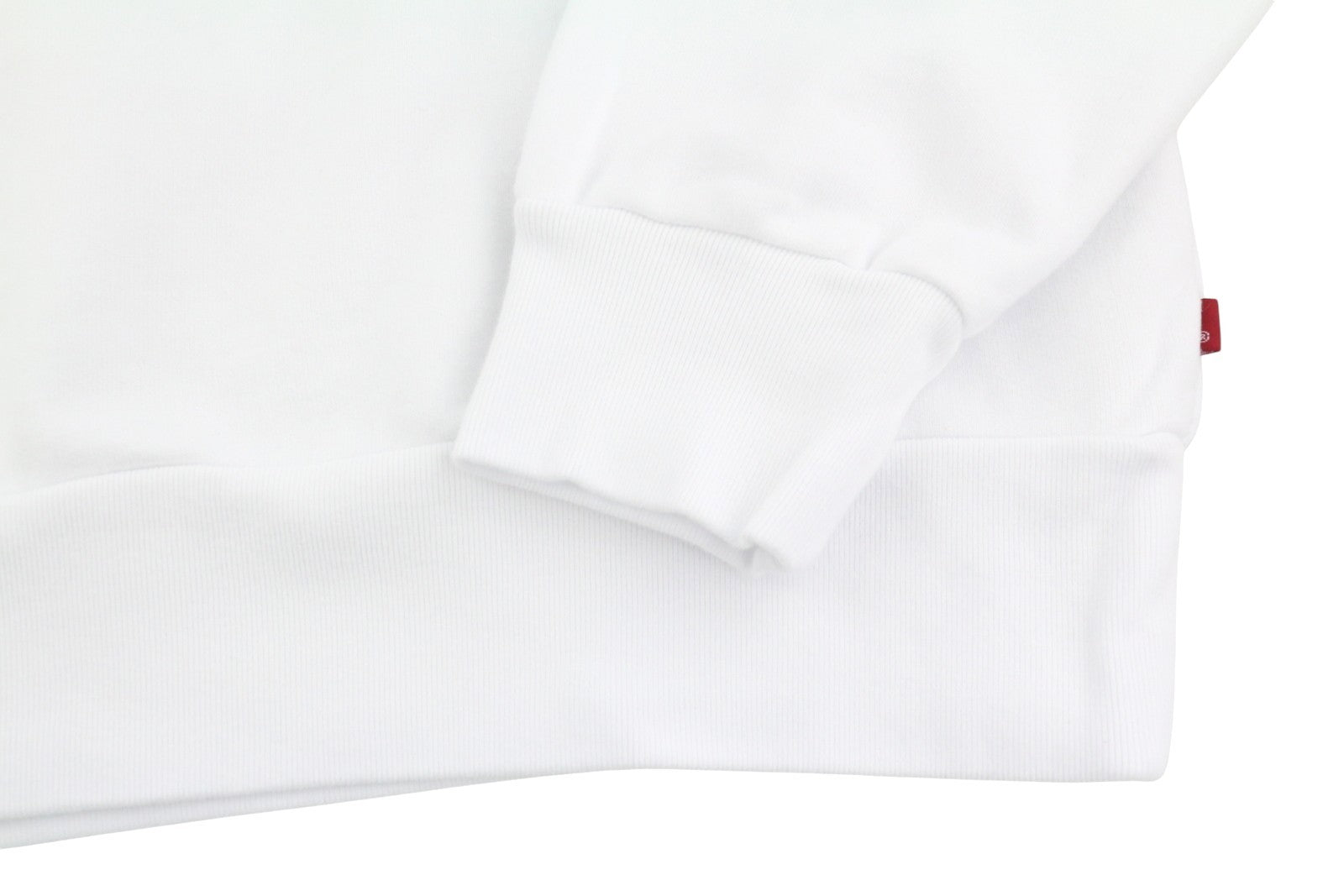 LEVI'S Standard Fit Men Sweatshirt L White Crew Collar Graphic Logo Pull On