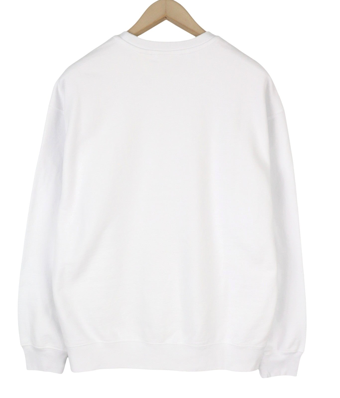 LEVI'S Relaxed Fit Men Sweatshirt M White Cotton Crew Logo Pull On